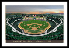 Load image into Gallery viewer, Oakland Coliseum 1989 - Framed Print
