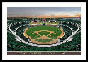 Oakland Coliseum 1989 - Framed Print