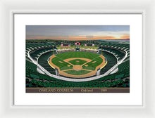 Load image into Gallery viewer, Oakland Coliseum 1989 - Framed Print
