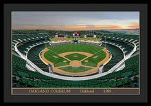 Load image into Gallery viewer, Oakland Coliseum 1989 - Framed Print
