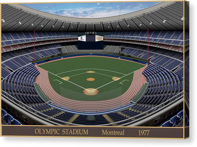 Olympic Stadium 1977 - Canvas Print