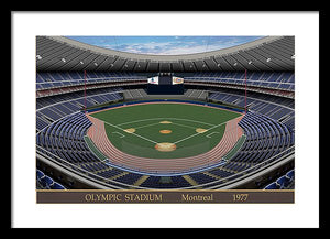 Olympic Stadium 1977 - Framed Print