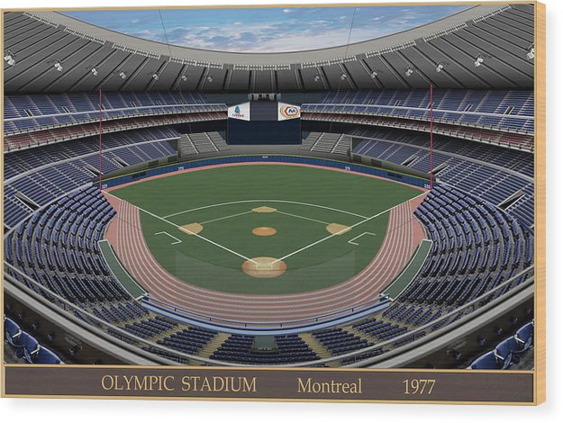 Olympic Stadium 1977 - Wood Print