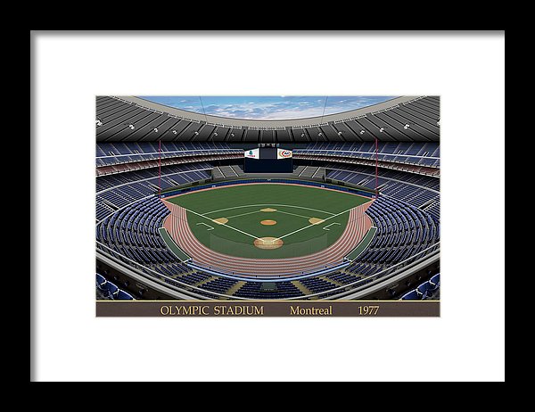 Olympic Stadium 1977 - Framed Print