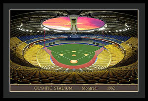 Olympic Stadium 1982 - Framed Print