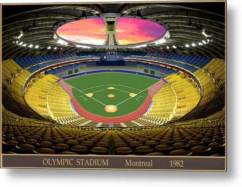 Olympic Stadium 1982 - Metal Print