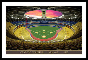 Olympic Stadium 1982 - Framed Print