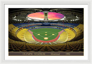 Olympic Stadium 1982 - Framed Print