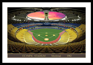 Olympic Stadium 1982 - Framed Print