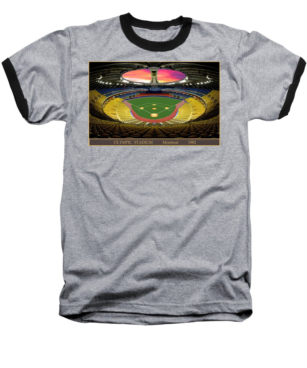 Olympic Stadium 1982 - Baseball T-Shirt