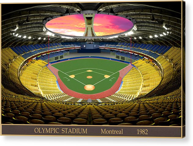 Olympic Stadium 1982 - Acrylic Print