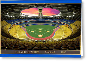 Olympic Stadium 1982 - Greeting Card