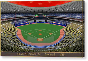 Olympic Stadium 1985 - Canvas Print