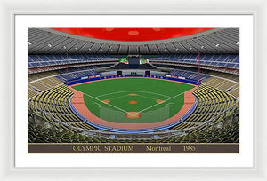 Olympic Stadium 1985 - Framed Print