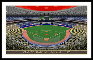 Olympic Stadium 1985 - Framed Print