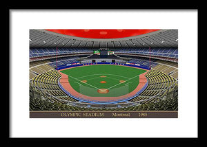 Olympic Stadium 1985 - Framed Print