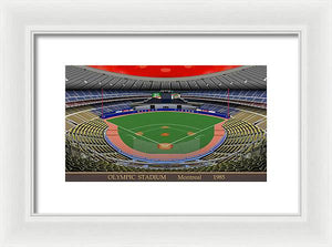 Olympic Stadium 1985 - Framed Print