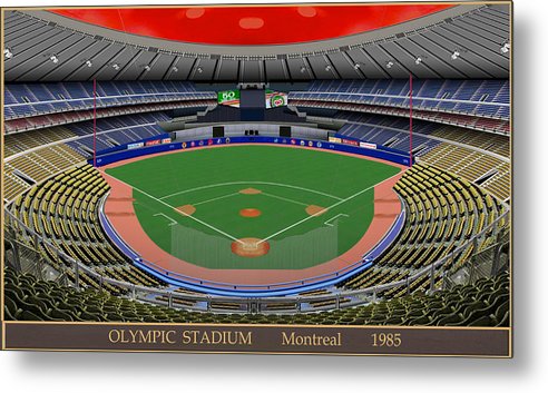 Olympic Stadium 1985 - Metal Print