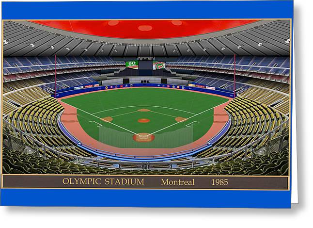 Olympic Stadium 1985 - Greeting Card