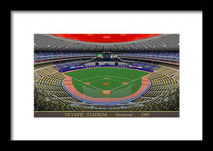 Olympic Stadium 1985 - Framed Print