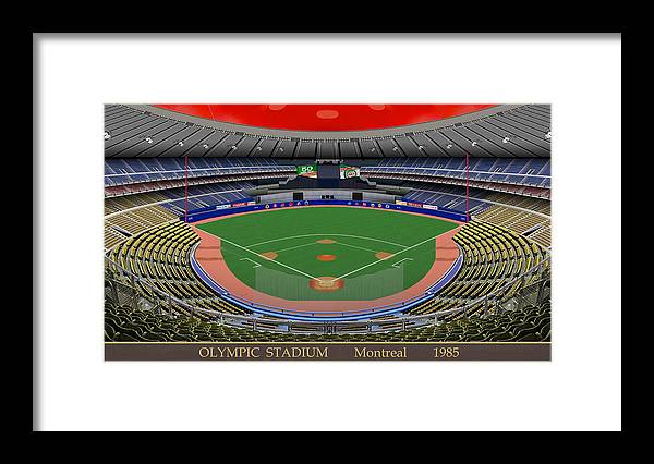 Olympic Stadium 1985 - Framed Print