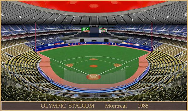 Olympic Stadium 1985 - Art Print