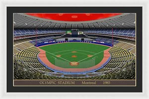 Olympic Stadium 1985 - Framed Print