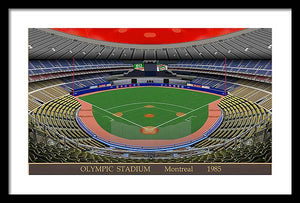 Olympic Stadium 1985 - Framed Print