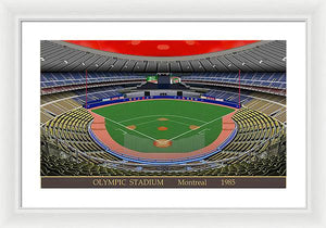 Olympic Stadium 1985 - Framed Print