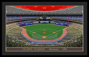 Olympic Stadium 1985 - Framed Print