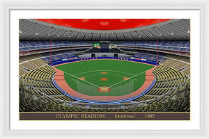 Olympic Stadium 1985 - Framed Print