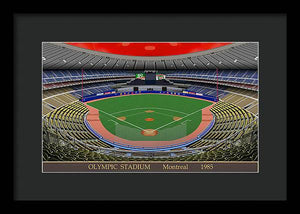 Olympic Stadium 1985 - Framed Print