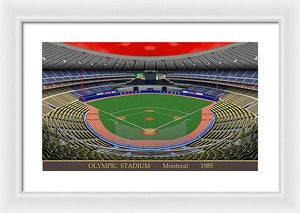 Olympic Stadium 1985 - Framed Print