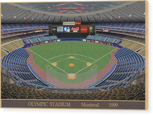 Olympic Stadium 1999 - Wood Print