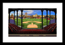 Load image into Gallery viewer, Oriole Park 1901 - Framed Print
