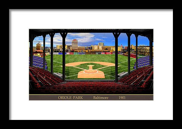 Oriole Park 1901 - Framed Print