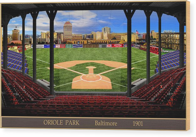 Oriole Park 1901 - Wood Print