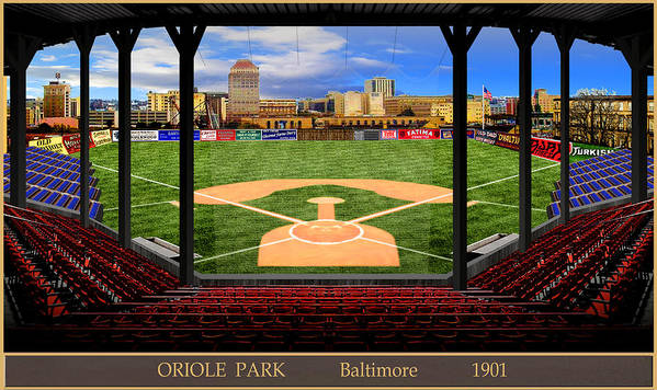 Oriole Park 1901 - Art Print