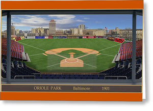 Oriole Park 1901 - Greeting Card