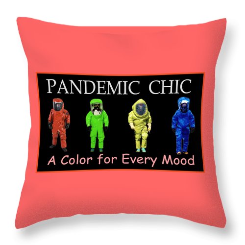 Pandemic Chic 1 - Throw Pillow
