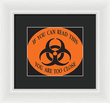 Load image into Gallery viewer, Pandemic Mask 2 - Framed Print
