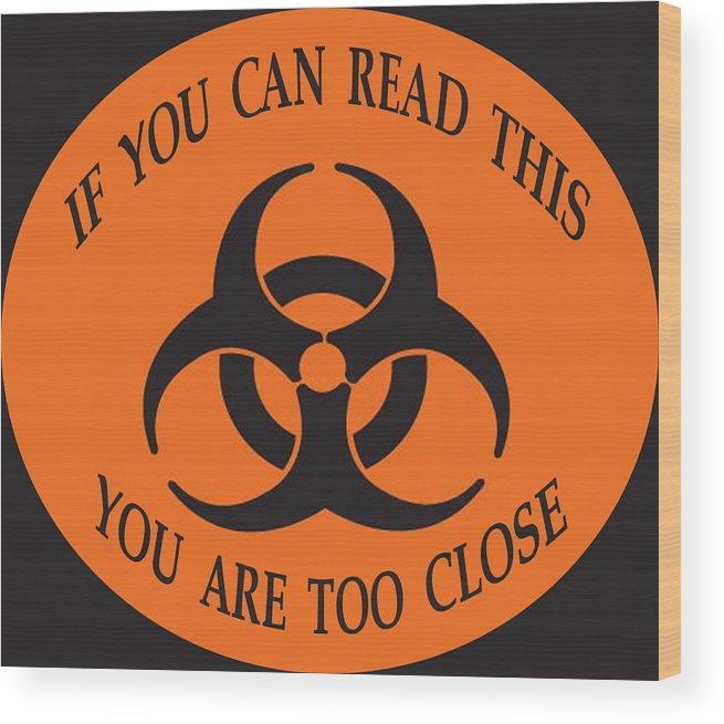 Pandemic Mask 2 - Wood Print