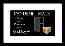 Load image into Gallery viewer, Pandemic Math 1 - Framed Print
