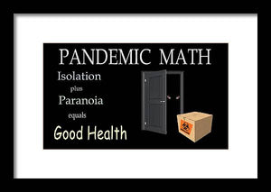 Pandemic Math 1 - Framed Print