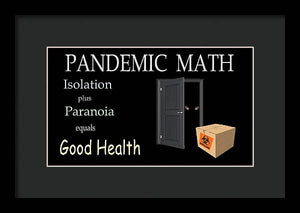 Pandemic Math 1 - Framed Print