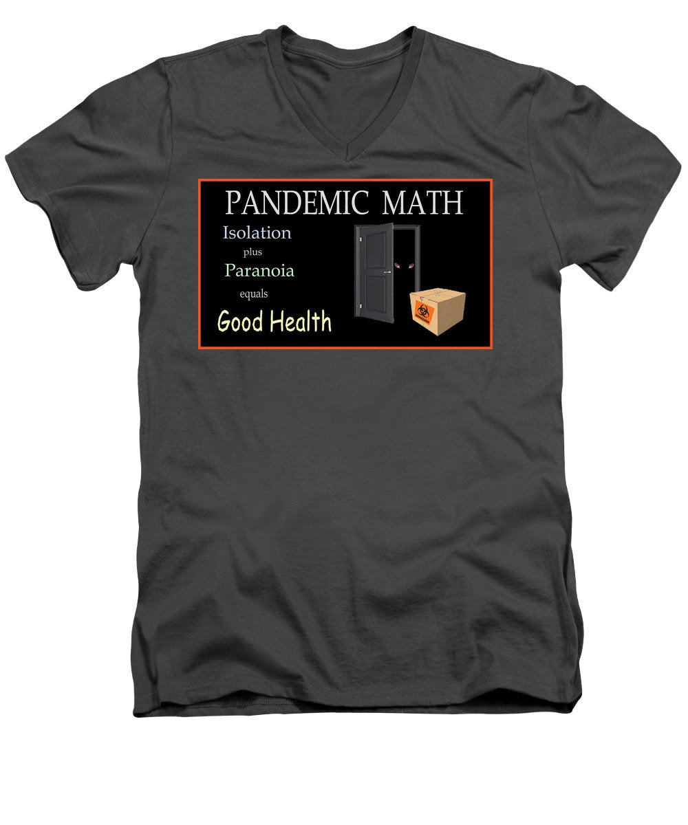 Pandemic Math 1 - Men's V-Neck T-Shirt