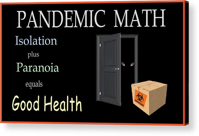 Pandemic Math 1 - Acrylic Print