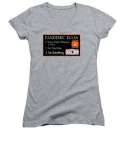 Load image into Gallery viewer, Pandemic Rules 1 - Women&#39;s V-Neck
