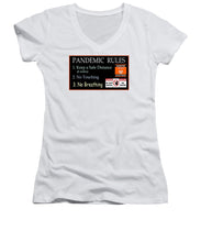 Load image into Gallery viewer, Pandemic Rules 1 - Women&#39;s V-Neck
