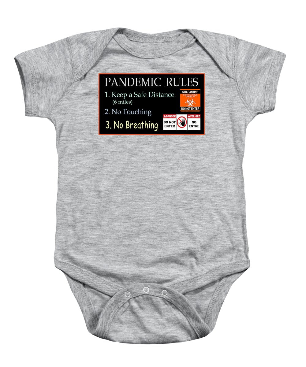 Pandemic Rules 1 - Baby Onesie